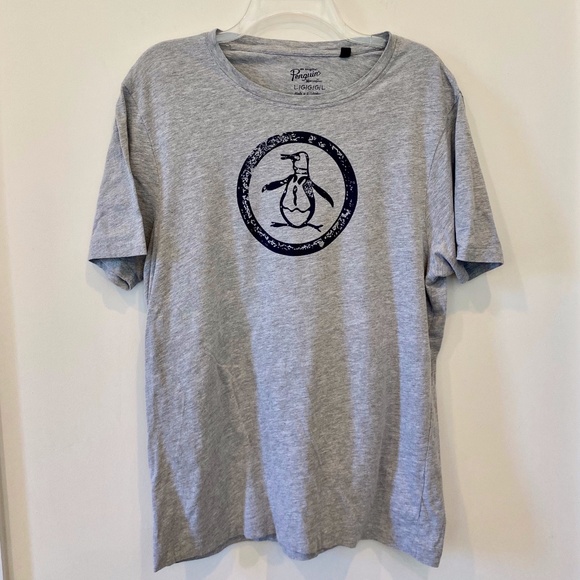 Original Penguin Distressed Circle Logo T-Shirt - Picture 1 of 4